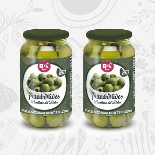Pitted Olives Nocellara del Belice x2