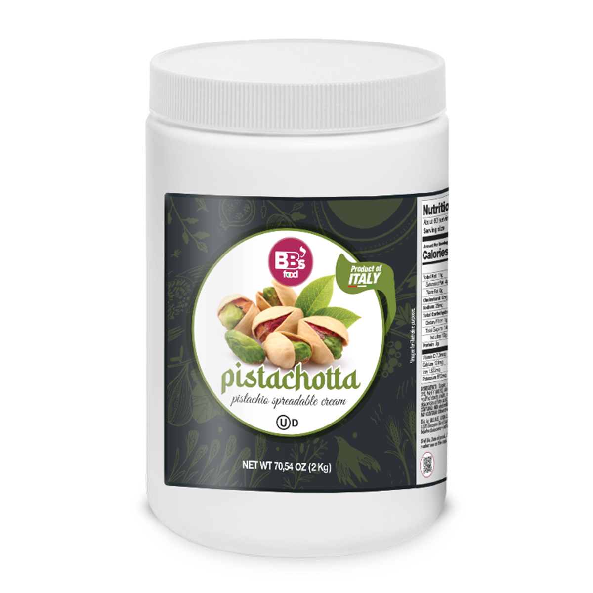 PISTACHOTTA 30% pistachio sweet spreadable cream 30% 2KG
