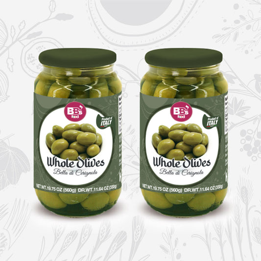 Whole Bella di Cerignola Olives x2