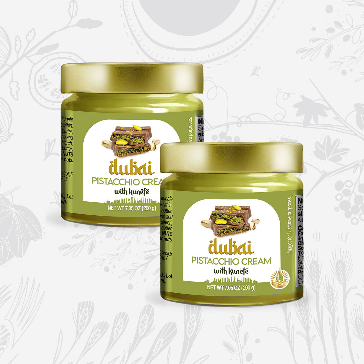Dubai Pistacchio Cream With Kataifi Pastry X2
