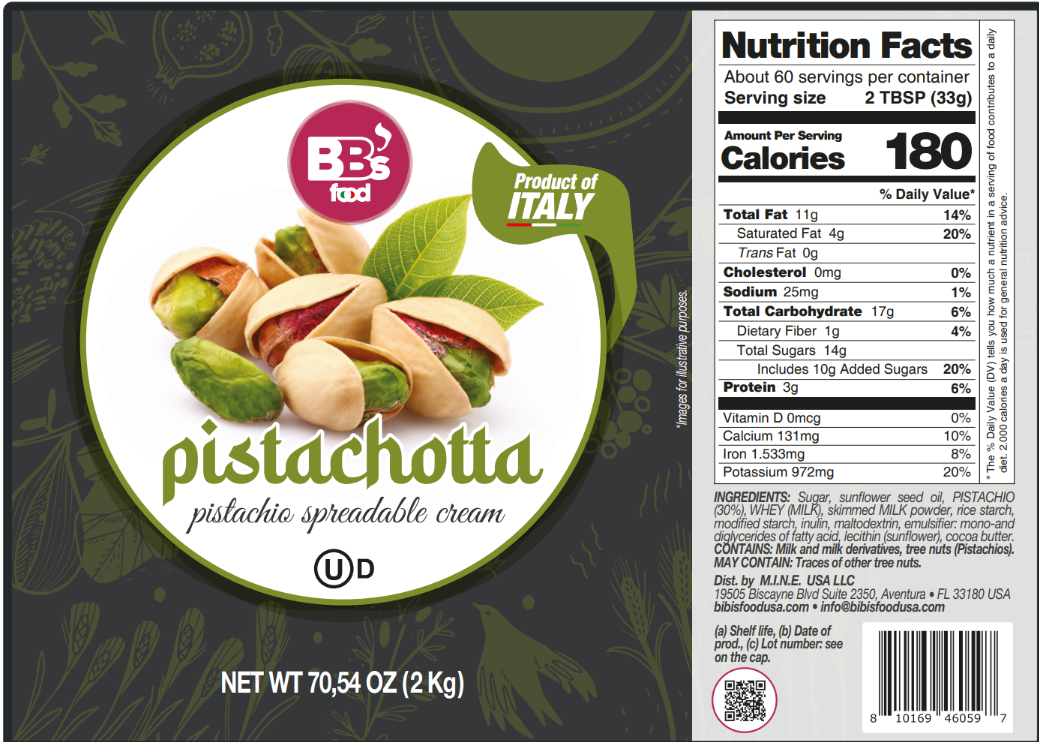 PISTACHOTTA 30% pistachio sweet spreadable cream 30% 2KG